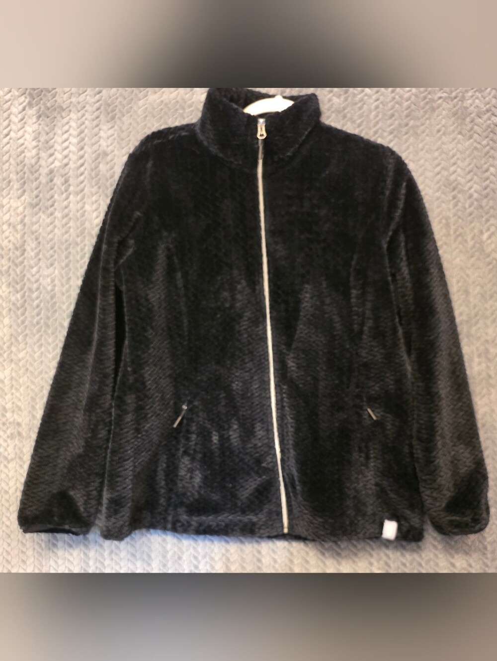 Free Country Black Plush Full-Zip Jacket - Women